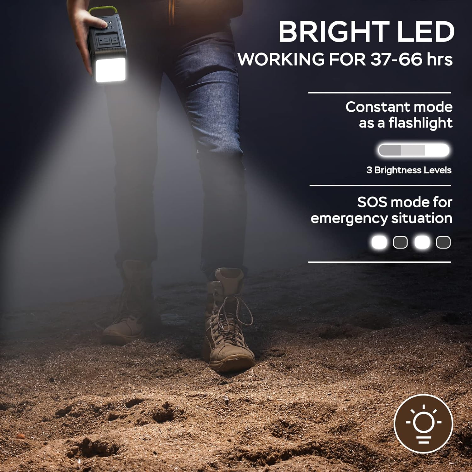 MARBERO Portable Power Station 88Wh Camping Lithium Battery Solar Generator Fast Charging with AC Outlet 120W Peak Power Bank(Solar Panel Optional) for Home Backup Outdoor Emergency RV Van Hunting - Image 7